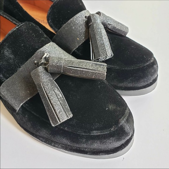 Jeffrey Campbell Black Velvet Loafer - Picture 3 of 6